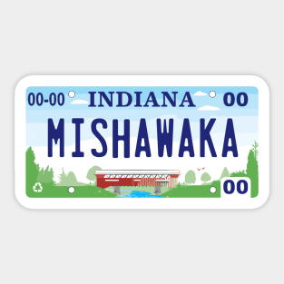 Mishawaka License Plate Sticker